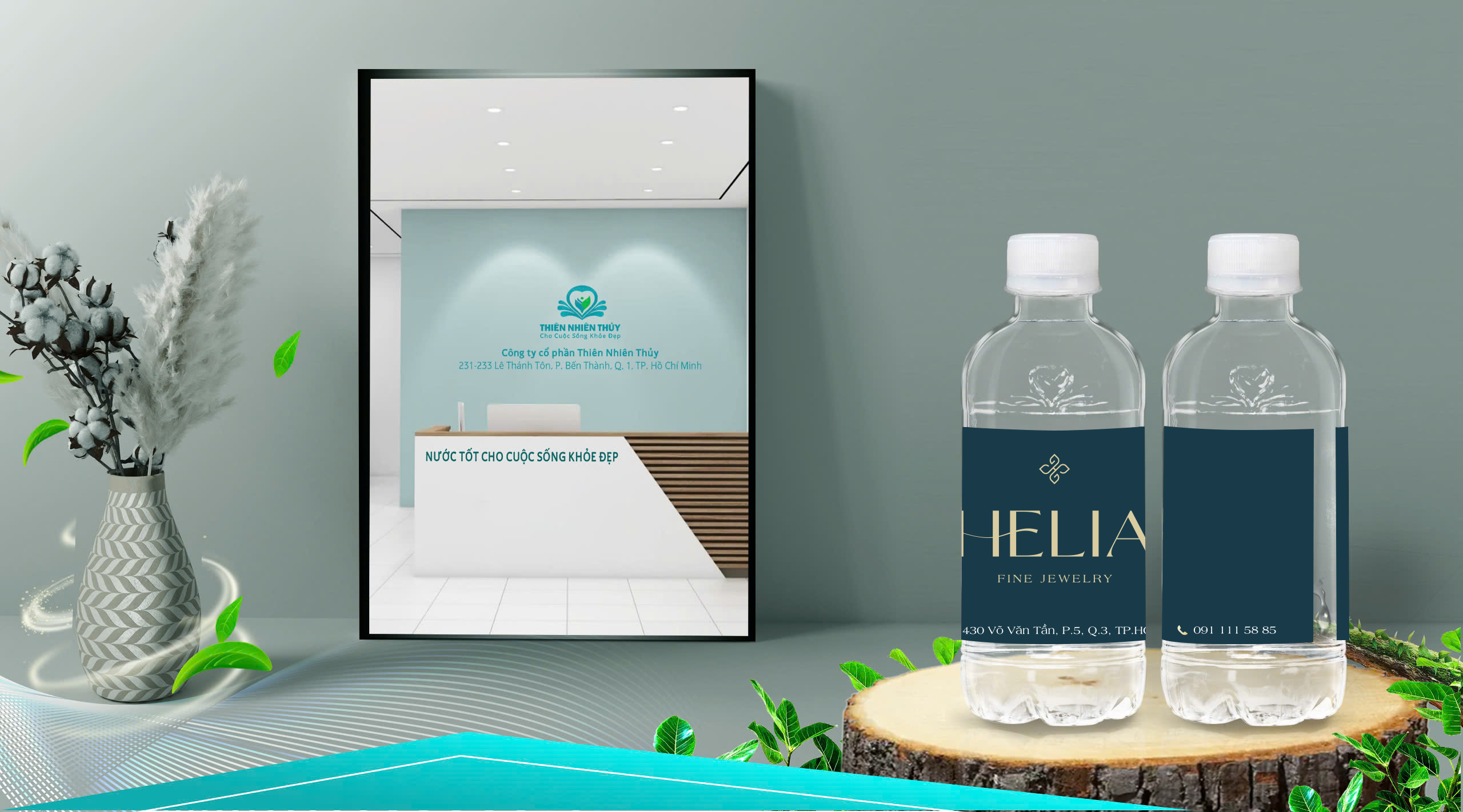 Helia: Khi nước đóng chai in logo trở thành chiến lược nhận diện thương hiệu tinh tế